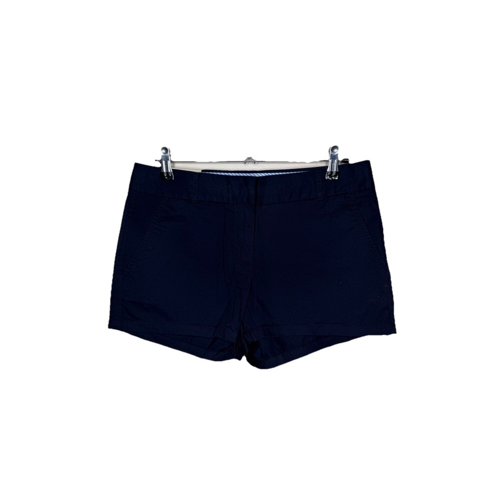J. Crew Womens Navy Blue Chino Cotton Shorts size 2 Style 36234